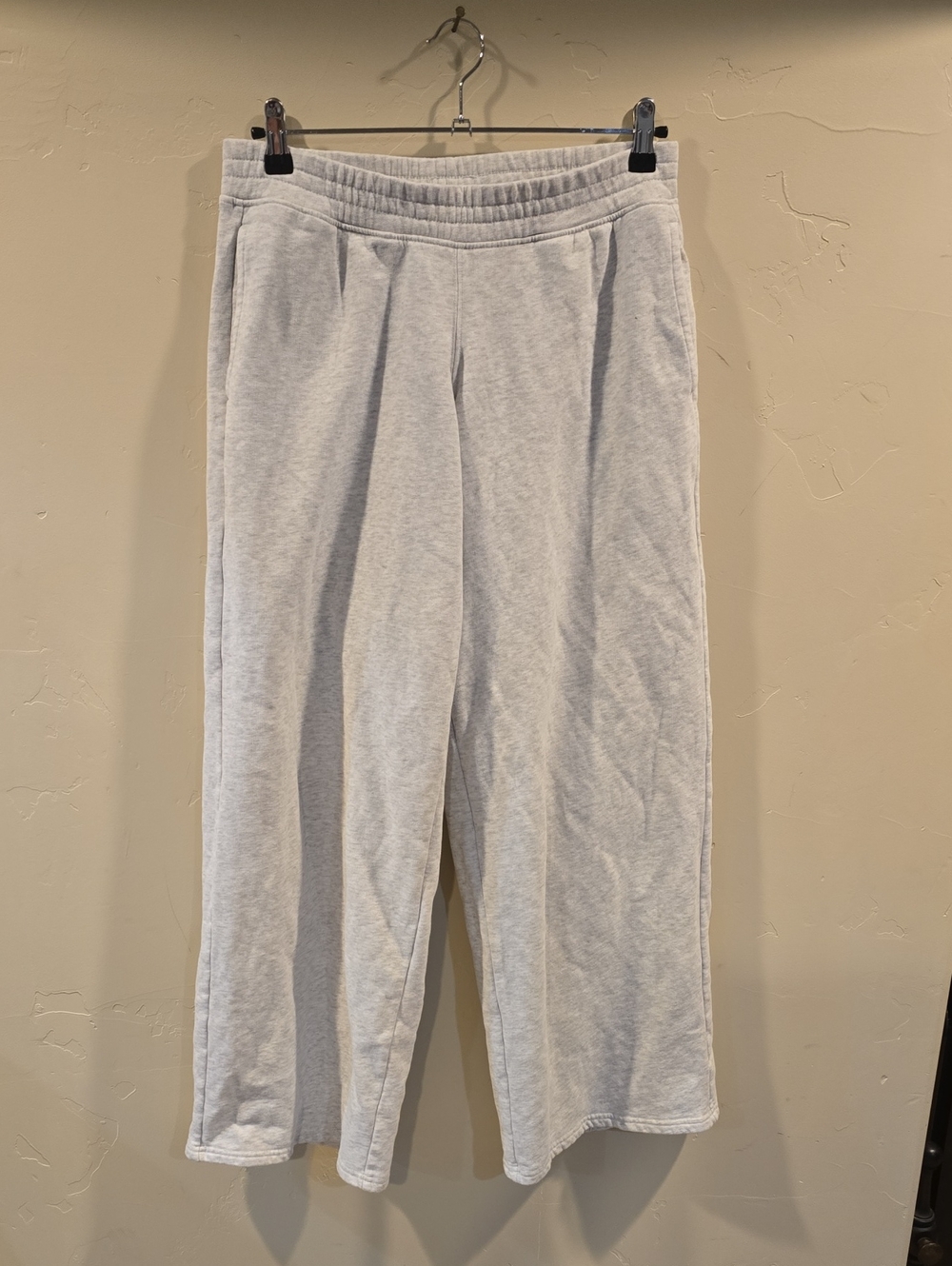 Hollister Light Gray Fleece Lounge Joggers